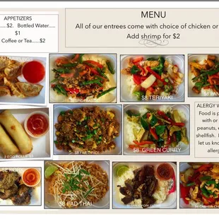 the menu