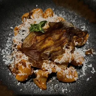 a close up of a plate of food