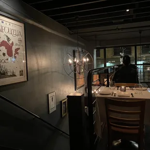 Upstairs dining area