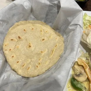 Hand made corn tortillas