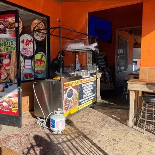 Taco stand on the weekend