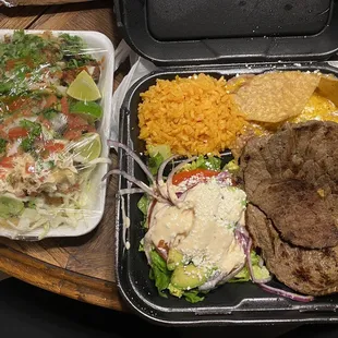 Fish Taco, Carne Asada, Plato de Carne Asada