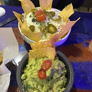 Mucha bowl and Guacamole Serrano