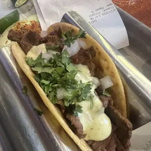 Steak taco