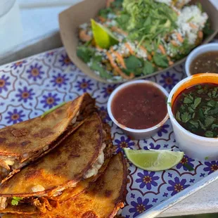 Quesabirra w/ street corn &amp; guac