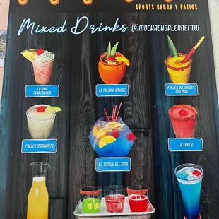 Drink menu