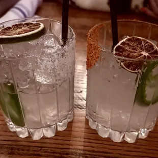 Skinny margs, happy hour $7 each
