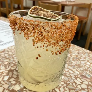 Regular Margarita with spicy rim
