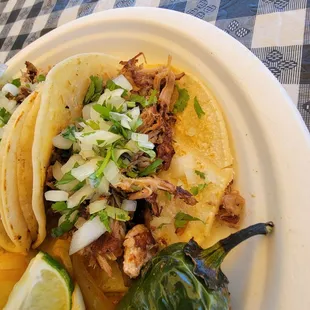 Carnitas street taco