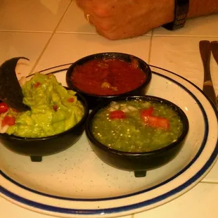 Salsa and guacamole! Amazing!