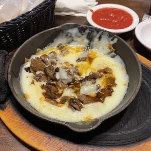 Queso with beef