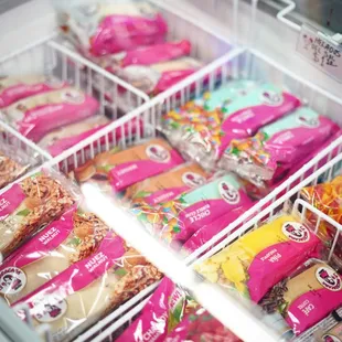 a variety of snacks