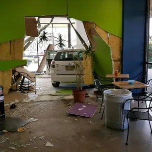 In what seems to have become an almost regular occurrence in Santa Fe, an elderly driver drove through Mucho The Gourmet Sandwich Shop.