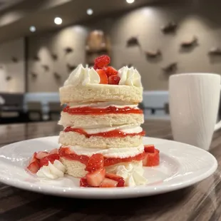 Strawberry Tall Cake special at Muckleshoot Restaurant.