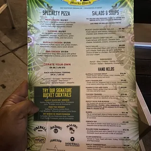 a menu for a special occasion