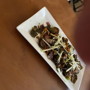 Roasted brussels sprouts appetizer