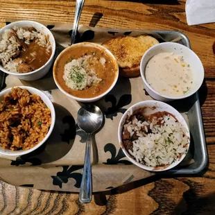 5 item Cajun sampler