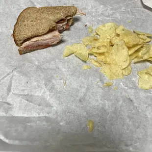 Gross bread, not toasted, missing all ingredients but the tomato for some reason