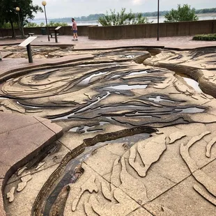 Topographic map of the Mississippi