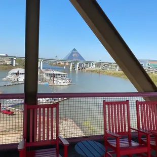 View from pedestrian bridge