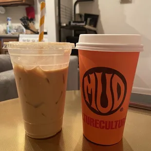 Maple lattes- iced and hot