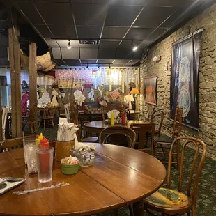 the interior of the restaurant