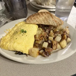 Spinach and Mushroom Omelette