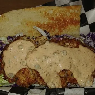 Blue Crab Crab Cake Po'Boy.