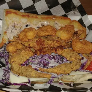The soft shell crab po'boy!