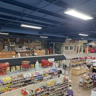 the inside of a store