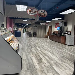 the inside of the store