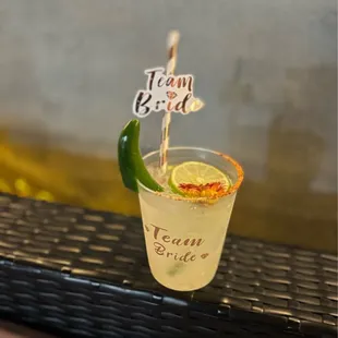 They brought the cups and thee cutest decorations!