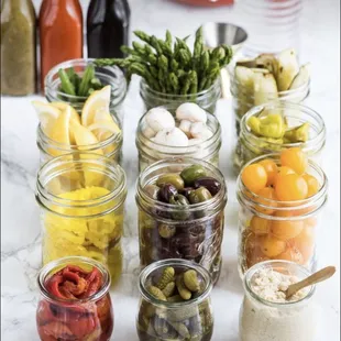 Our garnishes for Bloody Mary