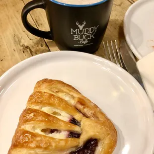 Fresh Baked Blackberry Danish