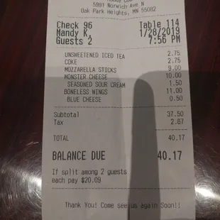 50 cents for blue cheese?  When you just paid $11 for wings?  Really?