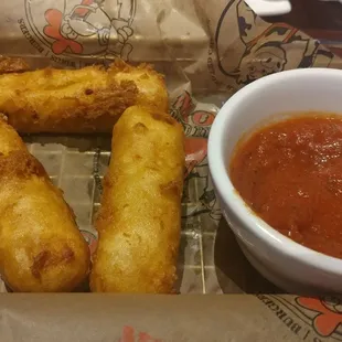 Moz Sticks....for people who like way too much mozzarella but don't know how to spell it.  Pass