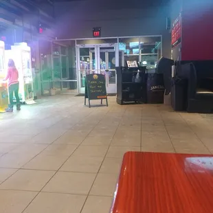 Weird open entryway.  Not exactly an inviting first impression.