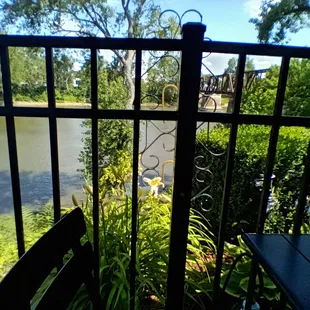 A peaceful view while having lunch.