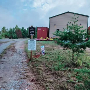 a sign for the winery