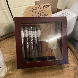 Spiced rum cigars