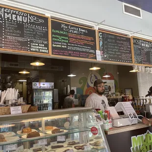 customers at the counter