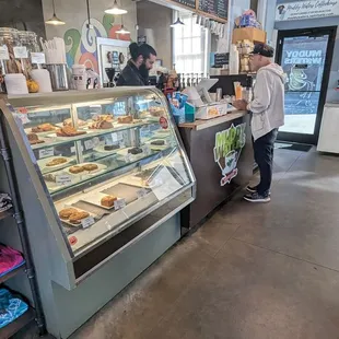 customers at the counter