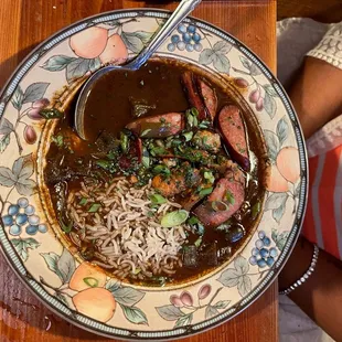 Gator &amp; Sausage Gumbo