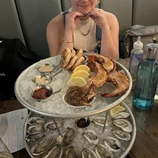 Seafood tower