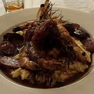 Creole Shrimp and Grits Plate