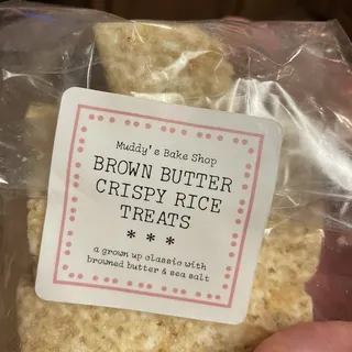 Brown Butter Sea Salt Crispy Rice Treats