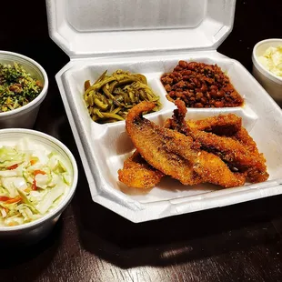 a variety of food items
