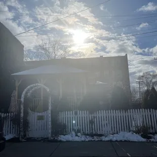 Outside