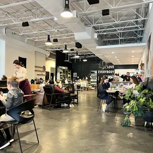 It&apos;s really big in here, but still crowded on a Saturday afternoon.