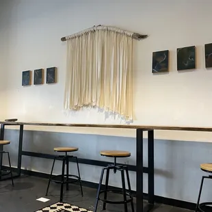 Inside seating area